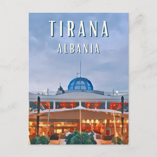 Tirana, the lively capital of Albania Postcard (Front)