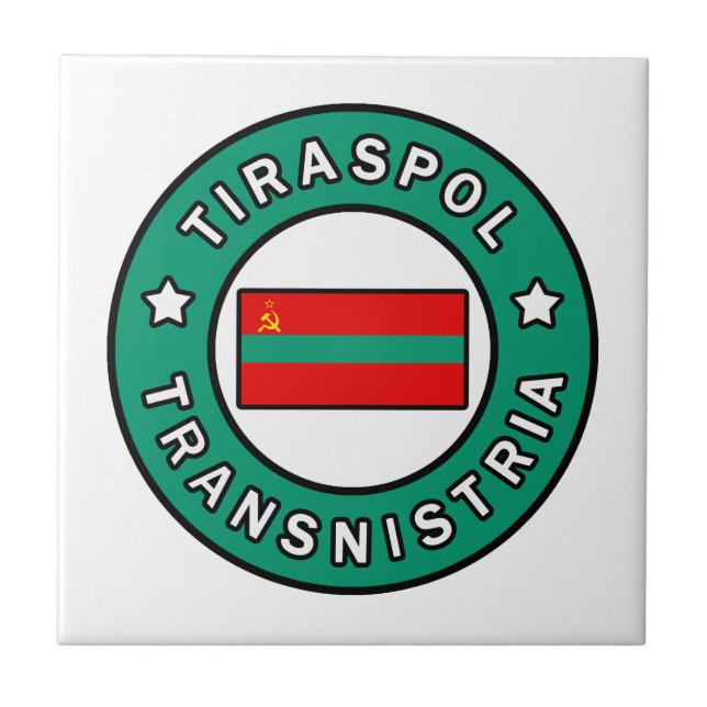 Tiraspol Transnistria Ceramic Tile (Front)