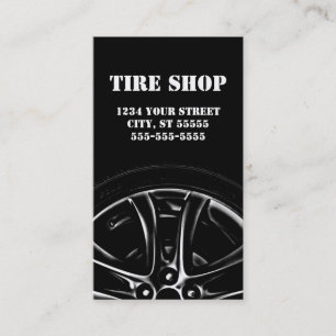 Tire and Mechanic Business Card