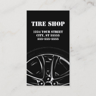 Tire and Mechanic Business Card