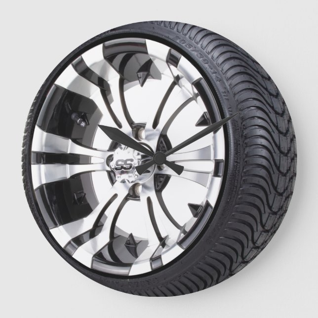 tire and rim large clock (Front)