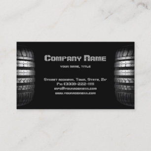 Tire Mounting & Balancing Service Business Card