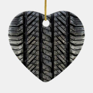Tire Rubber Automotive Texture Decor Ceramic Ornament