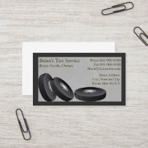 Tire Sales Business Card