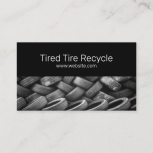 Tire Shop Recycle Car Auto Business Card