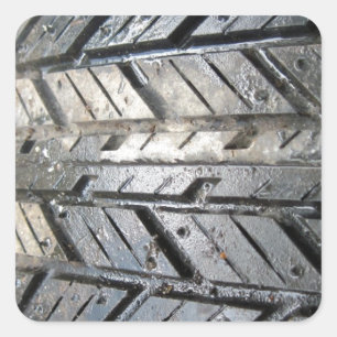 Tire Square Sticker