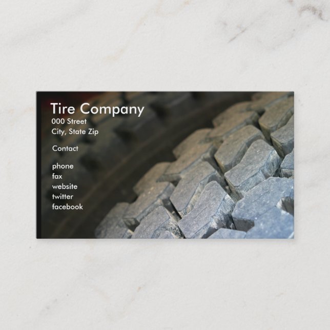 Tire Surface Business Card (Front)