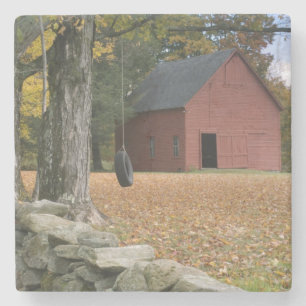 Tire swing along a road in Southern Vermont, Stone Coaster