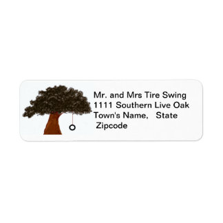 Tire Swing Label Return Address Label