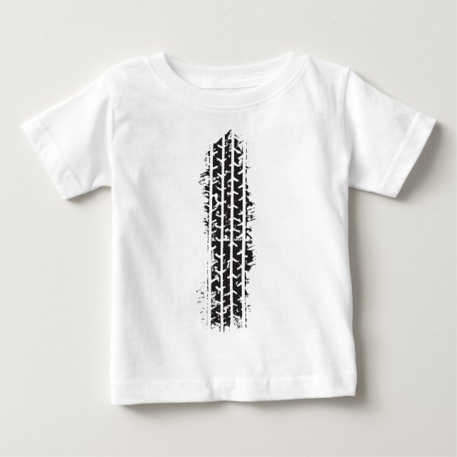 Tire Track Baby T-Shirt (Front)