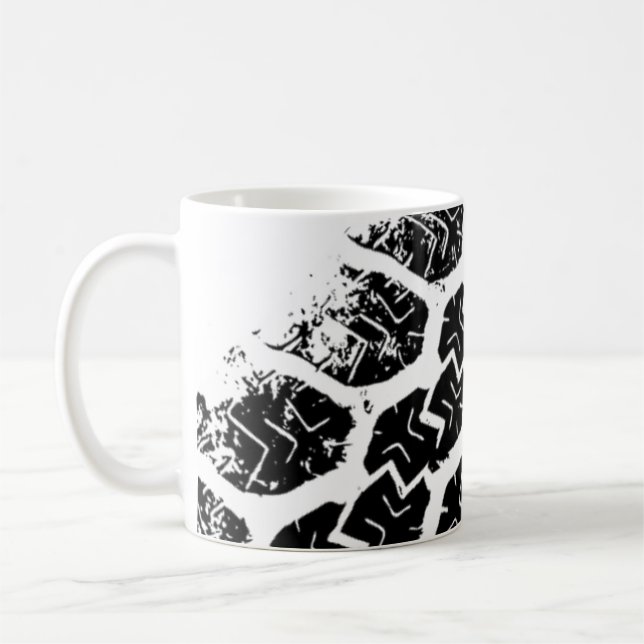 Tire Tracks Coffee Mug (Left)