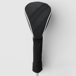 Tire Tracks on Asphalt Grunge Texture – Industrial Golf Head Cover