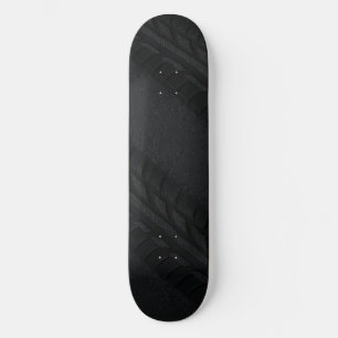Tire Tracks on Asphalt Grunge Texture – Industrial Skateboard