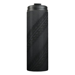 Tire Tracks on Asphalt Grunge Texture – Industrial Thermal Tumbler