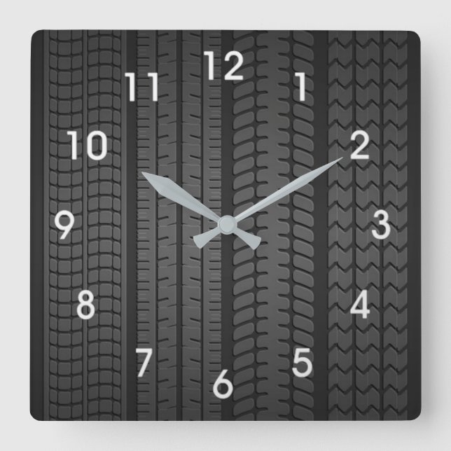tire tread patterns clock (Front)