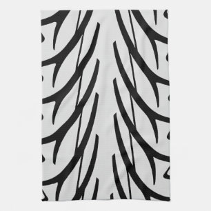 Tire Tread Texture Abstract Pattern  Tea Towel