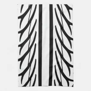 Tire Tread Texture Abstract Pattern Tea Towel