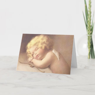 Tired after hard day work card