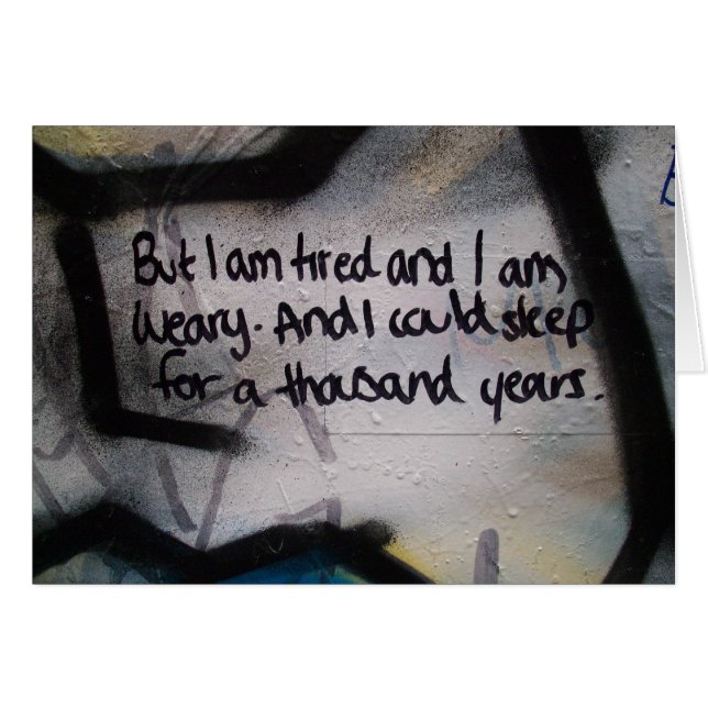 Tired and Weary (Front Horizontal)