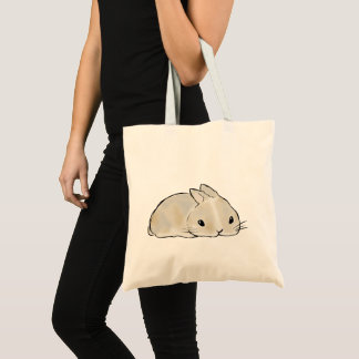 Tired Bunny Tote Bag