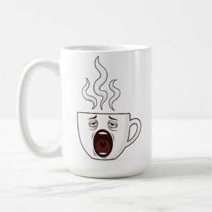 Tired Coffee Lover Mug    Funny Morning Caffeine 