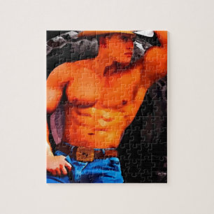 Tired Cowboy Jigsaw Puzzle