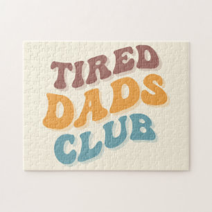 Tired Dads Club Funny Jigsaw Puzzle