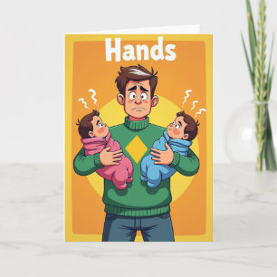 Tired Dads Fathers Day Art Card