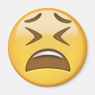 Tired Face Emoji Magnet