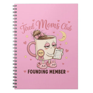Tired Mum Loading Please Insert Coffee Funny Mum Notebook