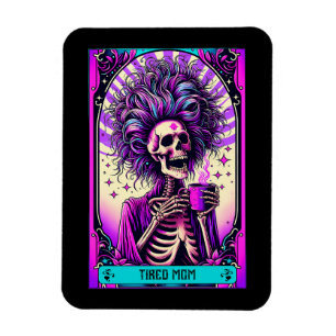 Tired Mum Tarot Card Magnet