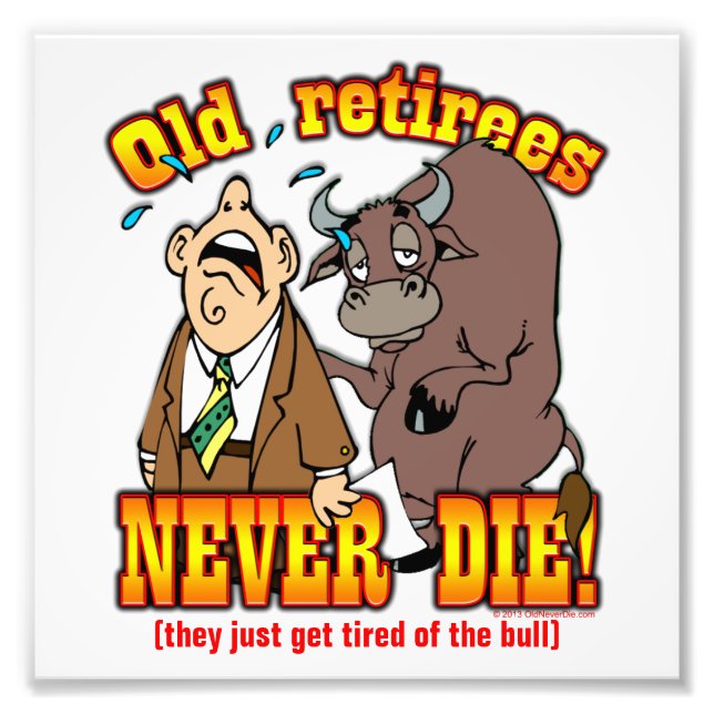Tired of Bull Photo Print (Front)
