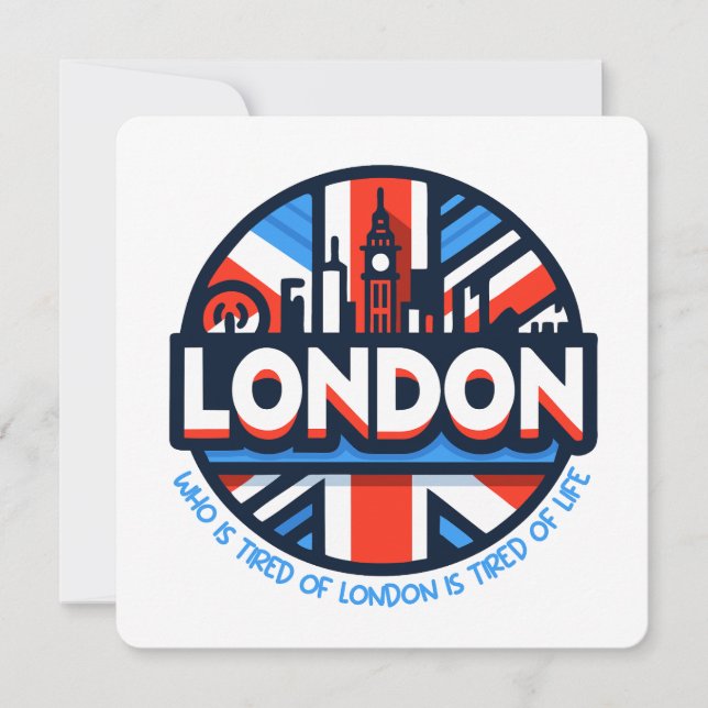 Tired of London Invitation (Front)