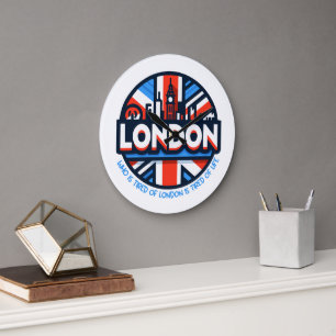Tired of London Large Clock