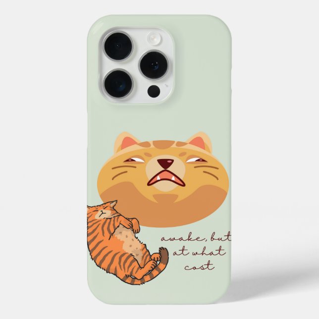 Tired Orange Cat Case-Mate iPhone Case (Back)