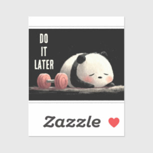 Tired Panda Gym – Cute Funny Workout Art