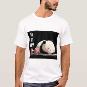 Tired Panda Gym – Cute Funny Workout Art T-Shirt