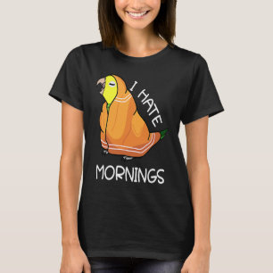 Tired Parrot Hates Mornings I Double Yellow headed T-Shirt