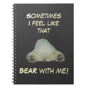 Tired Polar Bear Notebook