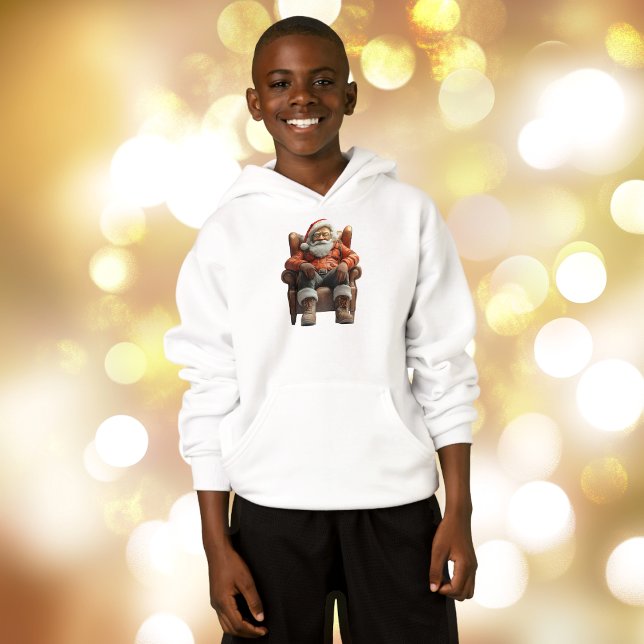 Tired Santa Boy's Hoodie (Creator Uploaded)