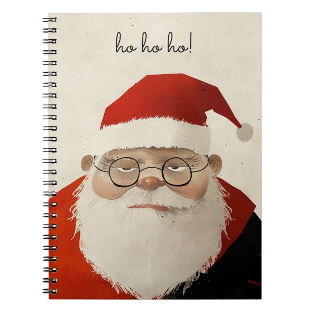 Tired Santa Notebook (Front)