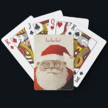 Tired Santa Playing Cards<br><div class="desc">This playing card design has a little dark but cute touch to Christmas by illustrating an old and tired Santa Claus. This is a funny design to celebrate Christmas.</div>