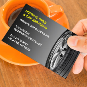 Tires Auto Repair Business Card