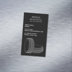 Tires Auto Repair Magnetic Business Card