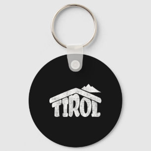 Tirol Austria Alps Skiing Snow Paradise Hut Souven Key Ring