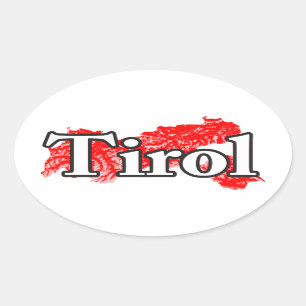 Tirol Oval Sticker