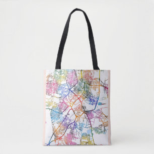 Tiruchirappalli Tamil Nadu City Map Tote Bag