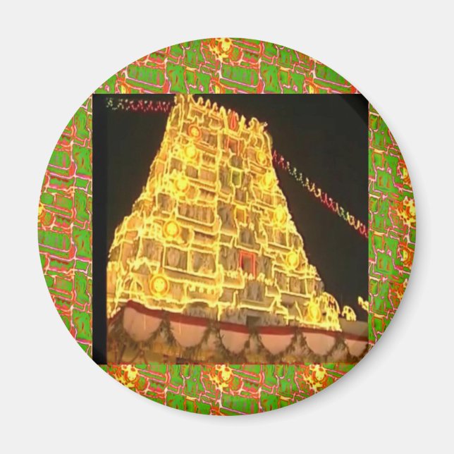 TIRUPATI Hindu Temple : South India Magnet (Front)