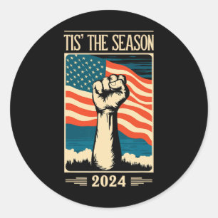 Tis Is The Season 2024 Election Republican Support Classic Round Sticker