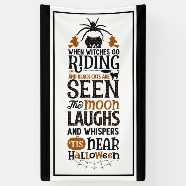 Tis Near Halloween  Banner (Vertical)